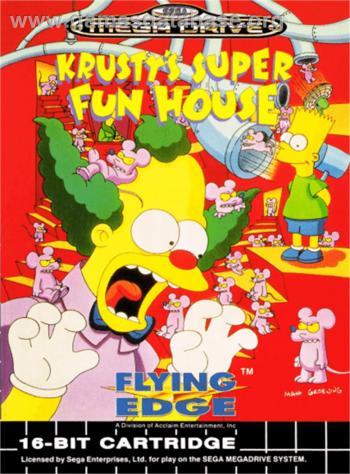 Cover Krusty's Super Funhouse for Genesis - Mega Drive